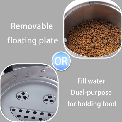Large Capacity Stainless Steel Dog Water Dispenser with Anti-Splash Design and Non-Slip Base