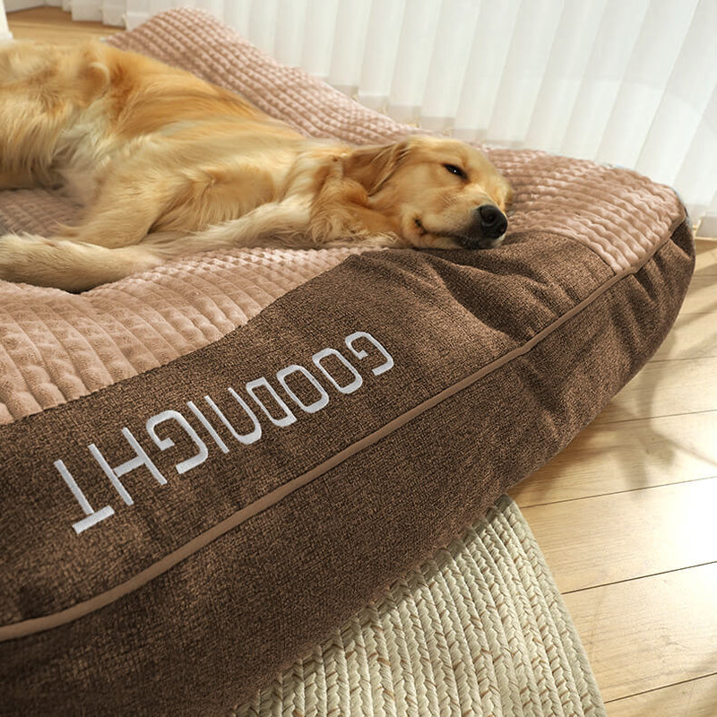 Premium Scratch-Resistant Thick Dog Cushion Bed with Enhanced Spine Protection