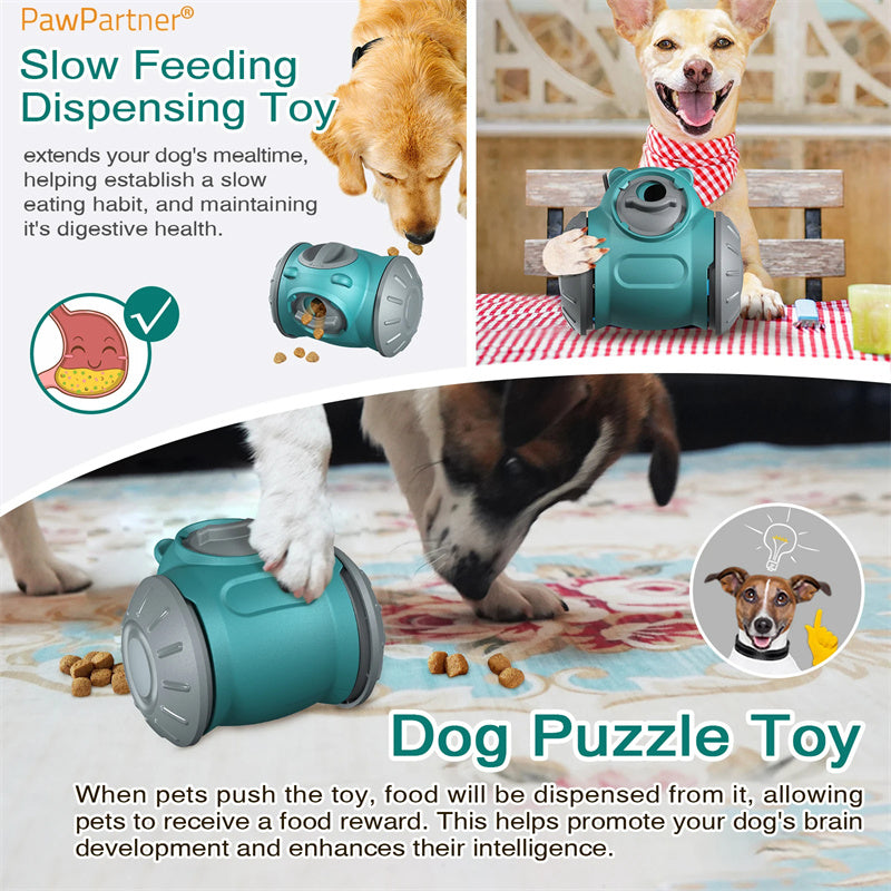 Interactive Dog Tumbler Toy - IQ-Enhancing Slow Feeder for Small to Medium Dogs and Cats, Balance Training Pet Toy