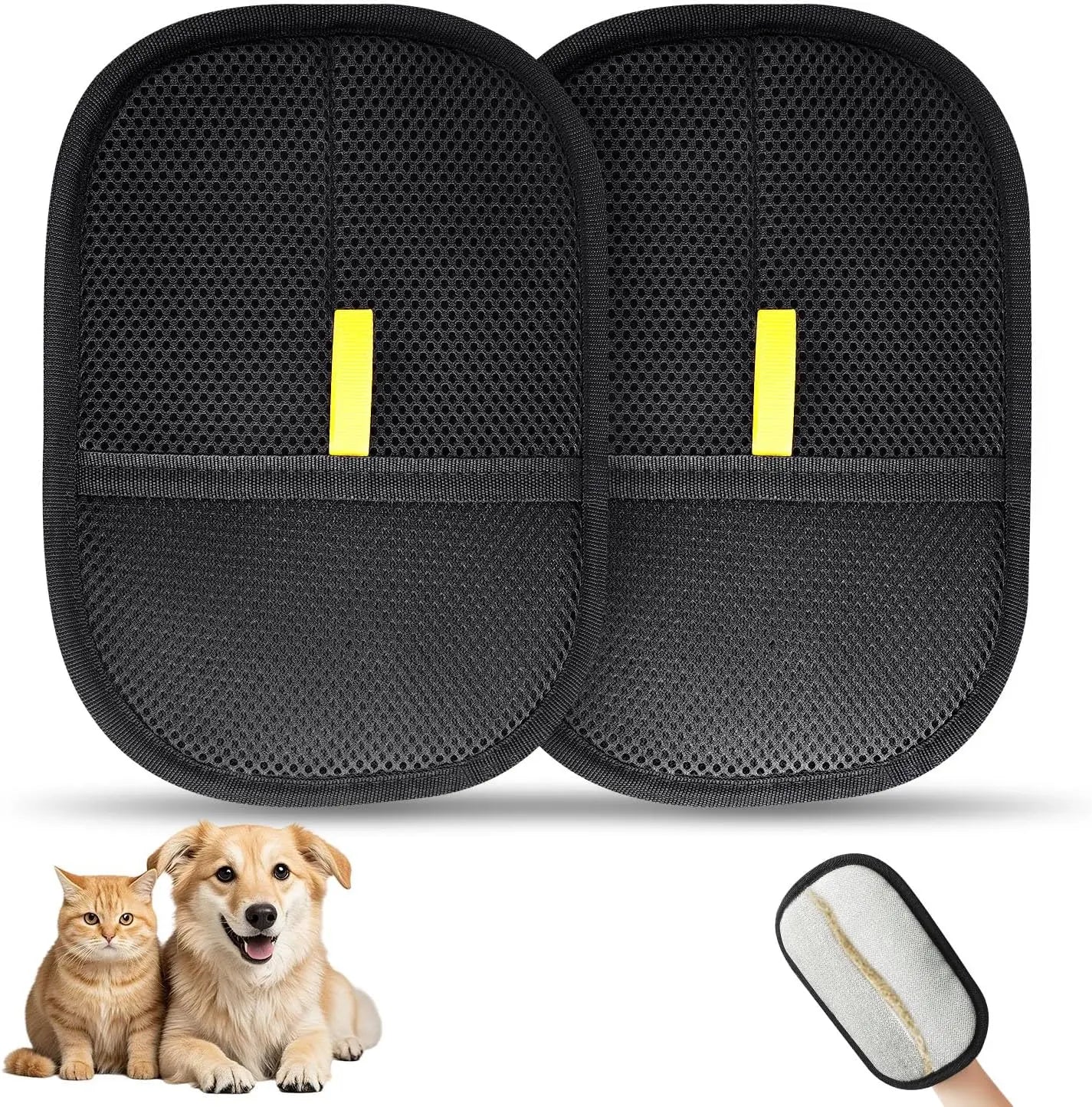 Pet Hair Removal Gloves for Dogs and Cats - Electrostatic Magic Brush for Furniture and Clothing