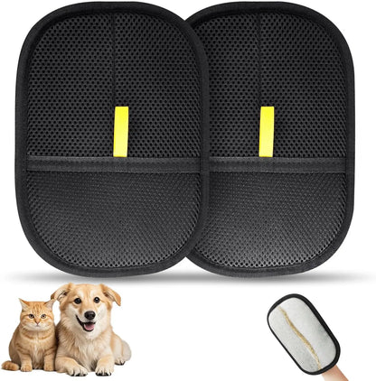 Pet Hair Removal Gloves for Dogs and Cats - Electrostatic Magic Brush for Furniture and Clothing