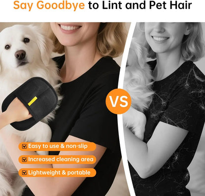 Pet Hair Removal Gloves for Dogs and Cats - Electrostatic Magic Brush for Furniture and Clothing