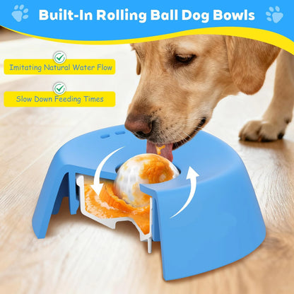 Anti-Choking Slow Feeder Dog Bowl - Non-Slip Lick Toy for Liquid Treats, Bone Broth, and Yogurt