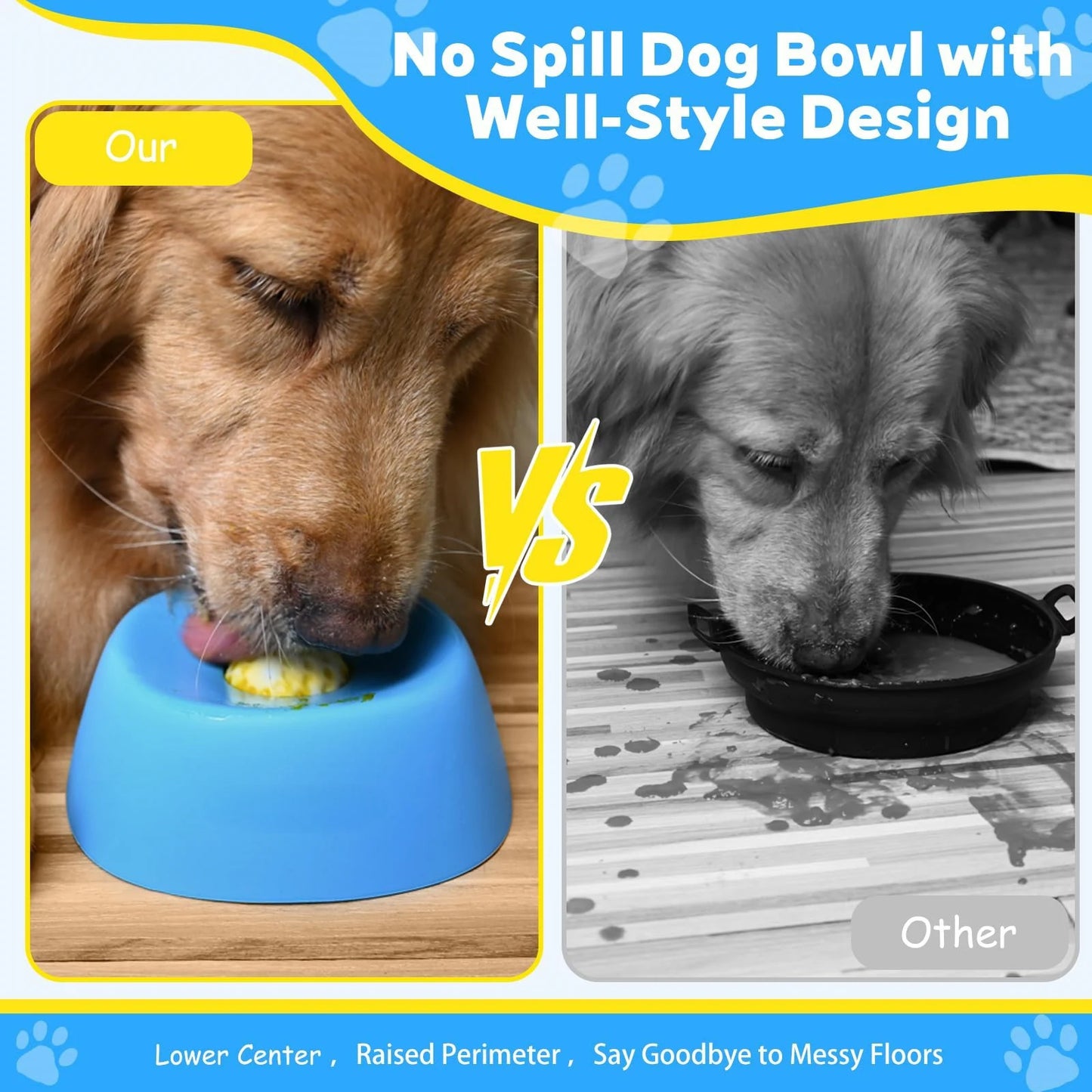 Anti-Choking Slow Feeder Dog Bowl - Non-Slip Lick Toy for Liquid Treats, Bone Broth, and Yogurt