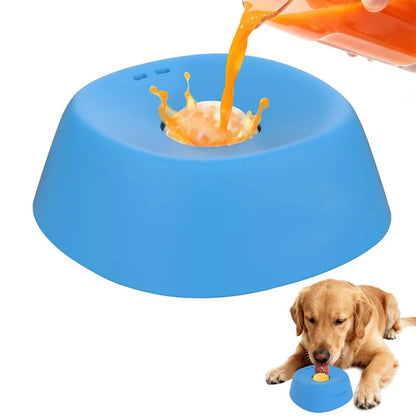 Anti-Choking Slow Feeder Dog Bowl - Non-Slip Lick Toy for Liquid Treats, Bone Broth, and Yogurt