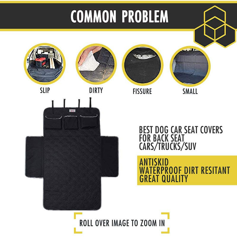 Premium Car Travel Pet Mat for Dogs - Versatile Trunk and Seat Protector